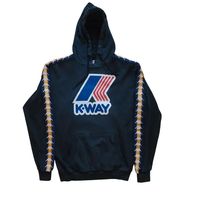 K-Way x Kappa Big Logo Tape Hoodie