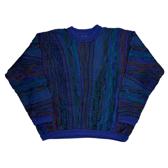 Rare ! Vintage 90s Coogi 3D Knitted Sweater (100% Wool)