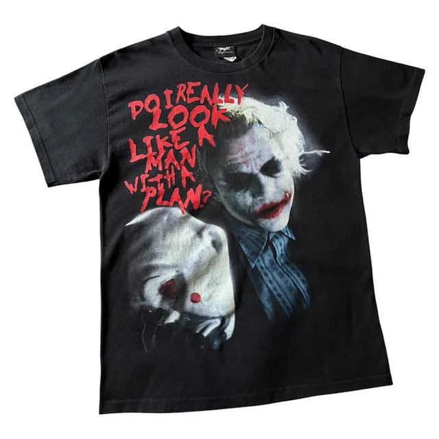 Vintage 00s The Joker "Do I Really Look Like A Man With A Plan?" - Heath Ledger