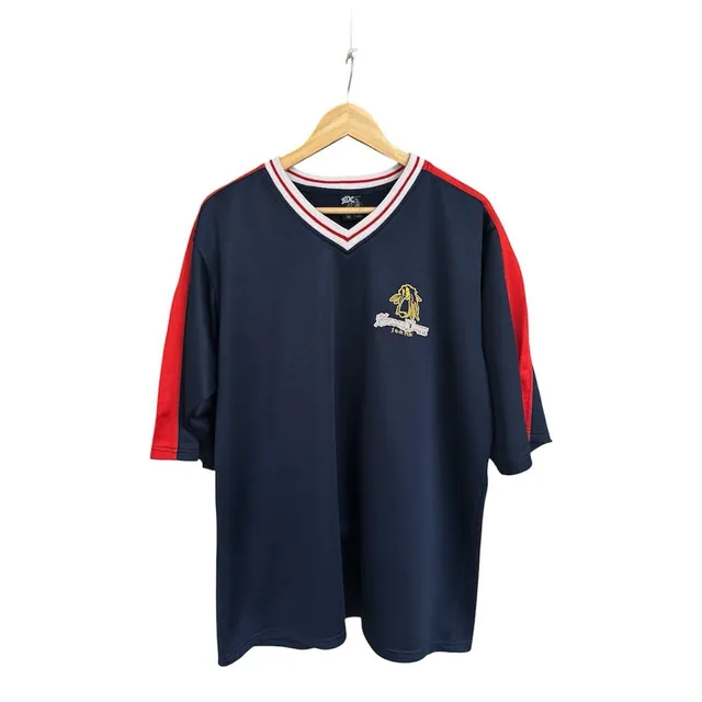 Rare ! Vintage 90s Snoop Dogg Jeans V-Neck Jersey Tee