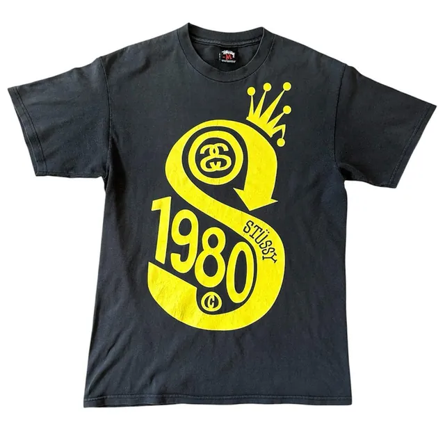 Vintage Stüssy 1980 Crown S Graphic Tee