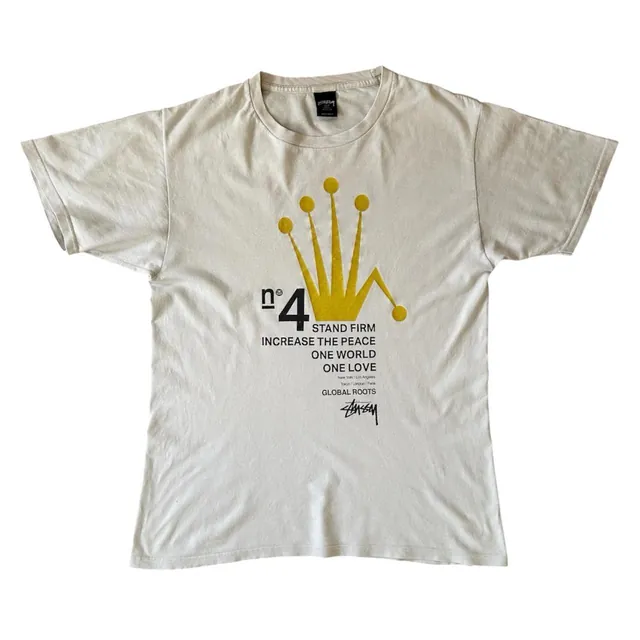 Vintage Stüssy No.4 Crown Graphic Tee