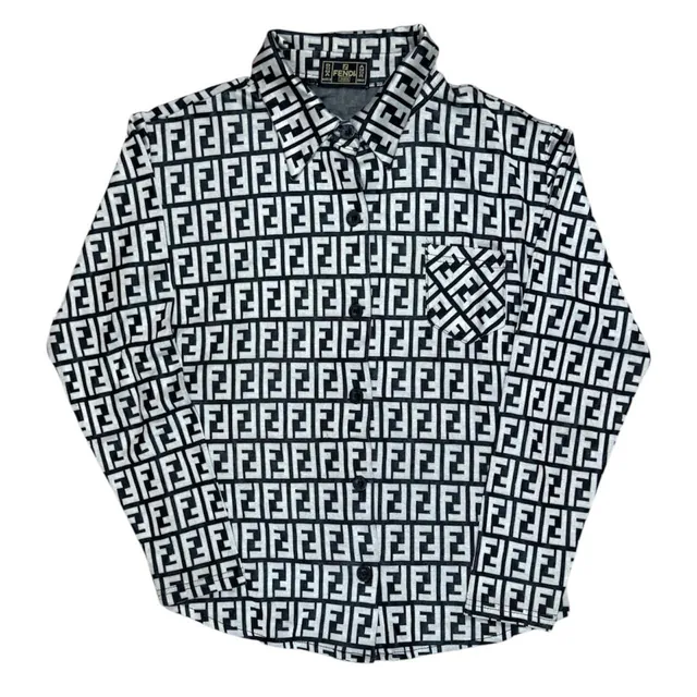 Vintage 90s Fendi Zucca Monogram Shirts L/S (button up)