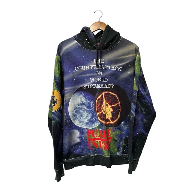 Supreme 18ss Undercover Public Enemy Hooded Pullover AOP